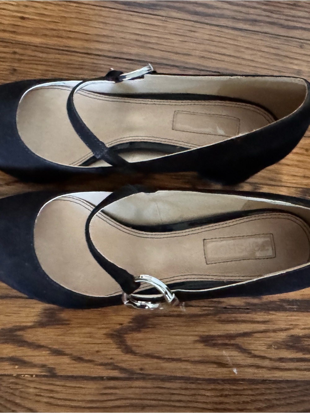 Black Suede Pointed-Toe Mary Jane heel - Picture 5 of 11